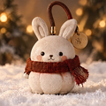A Heartwarming Gift — Christmas bunny ornament in a festive gift box, share the warmth of the season, a brighter winter together